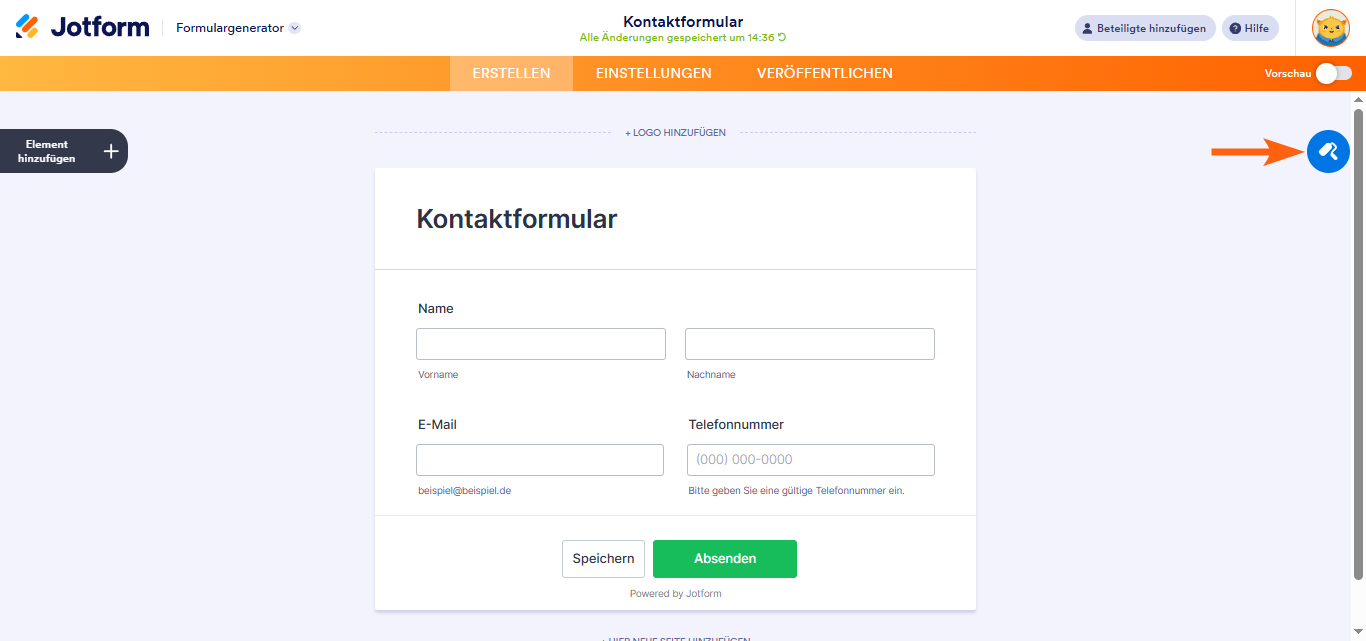 Verwalten von Feldfehlerzuständen und Hervorhebungseffekt Image-6