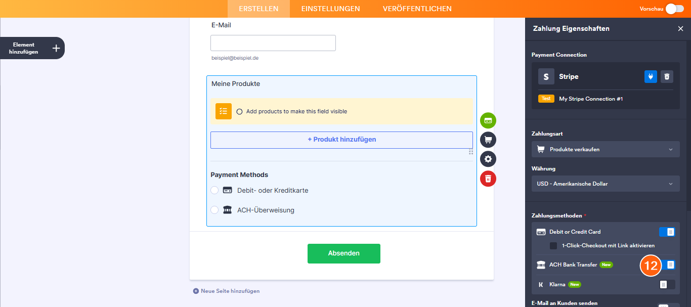 Wie Sie Stripe ACH in Jotform integrieren können Image-18