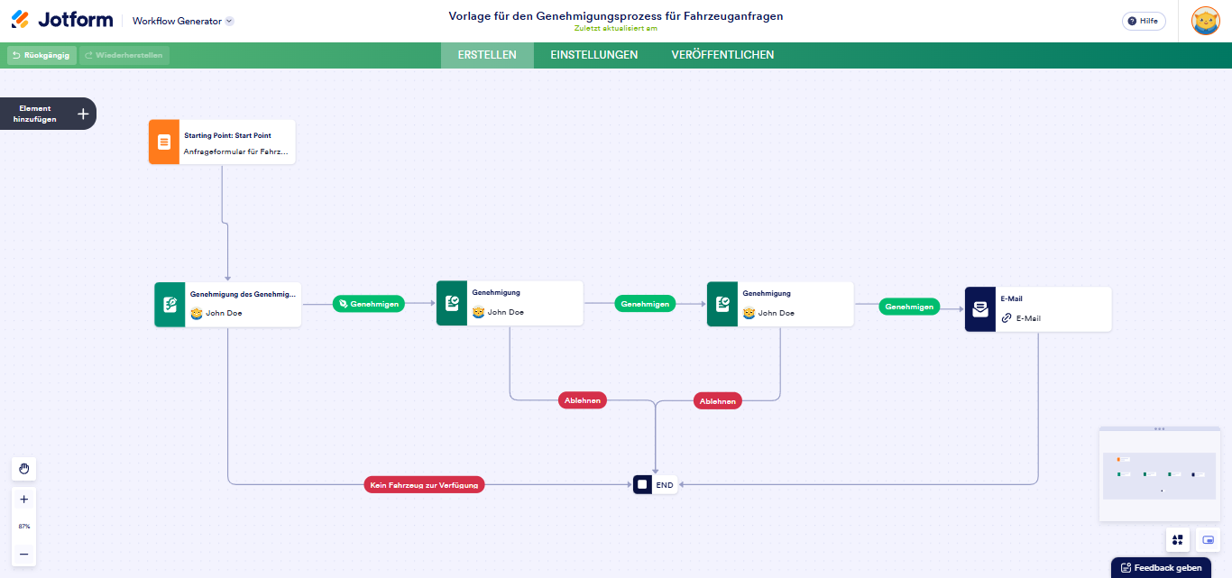 Wie Sie mehrstufige Genehmigungen in Jotform Approvals erstellen können Image-5