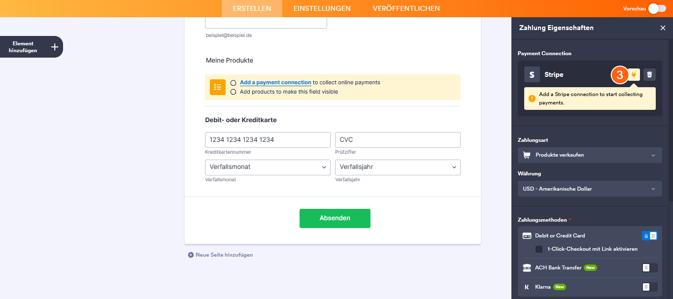 Wie Sie Stripe ACH in Jotform integrieren können Image-11