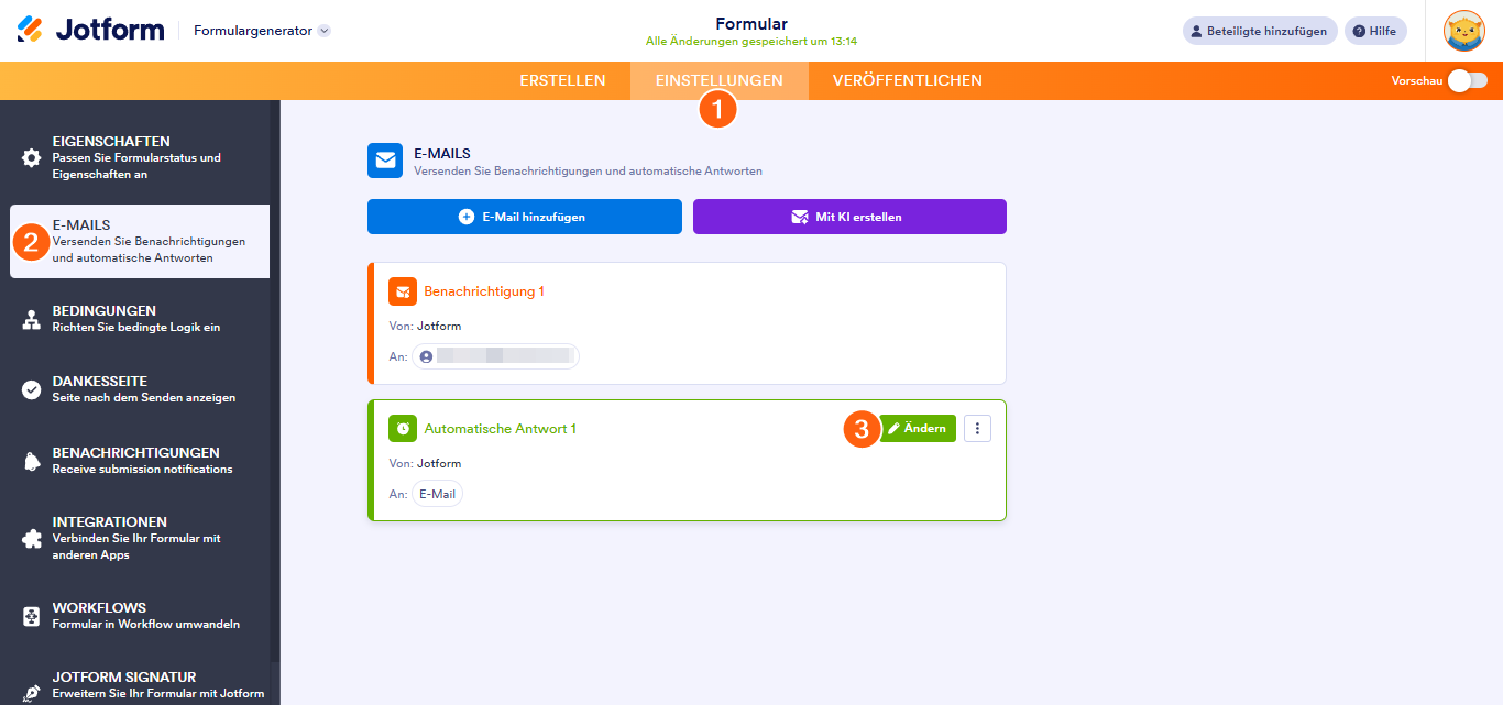 Spätere Versendung von E-Mails mit der Automatischen Antwort Image-1