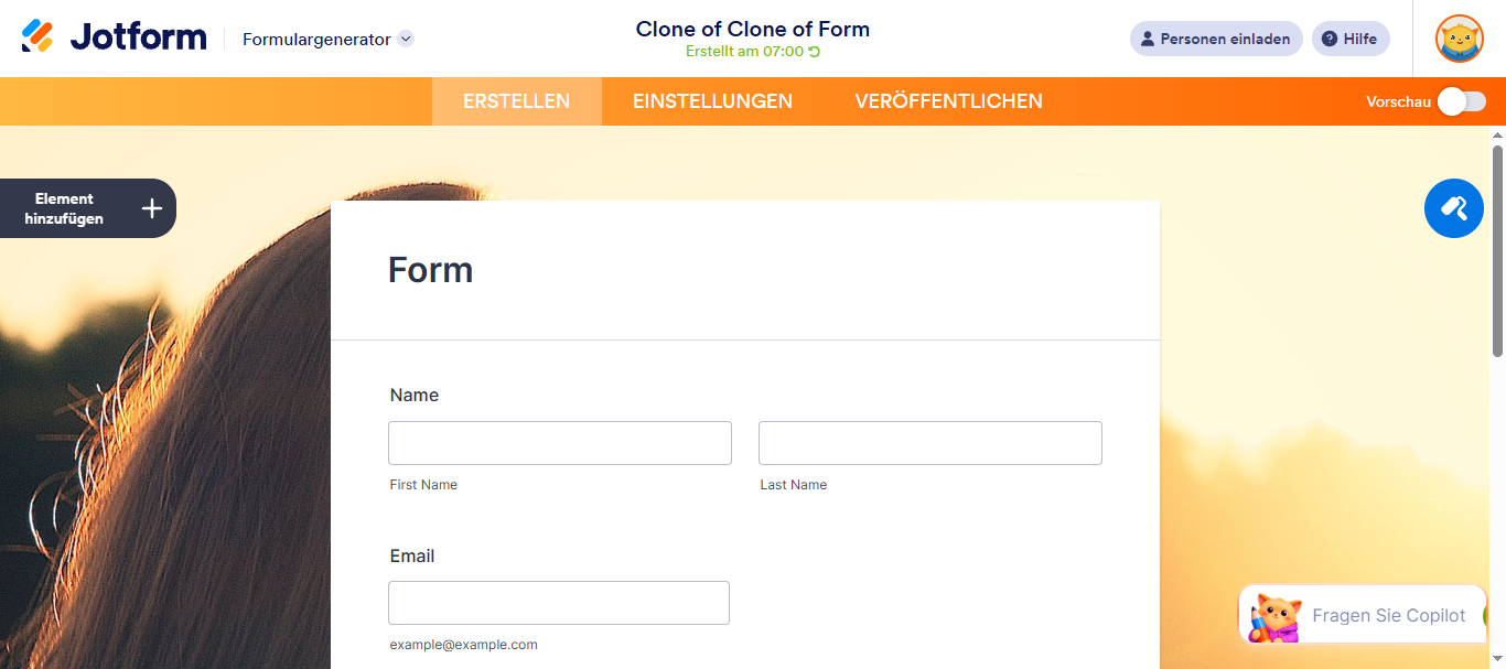 Wie Sie ein eingebettetes Formular von einer anderen Seite klonen können Image-5