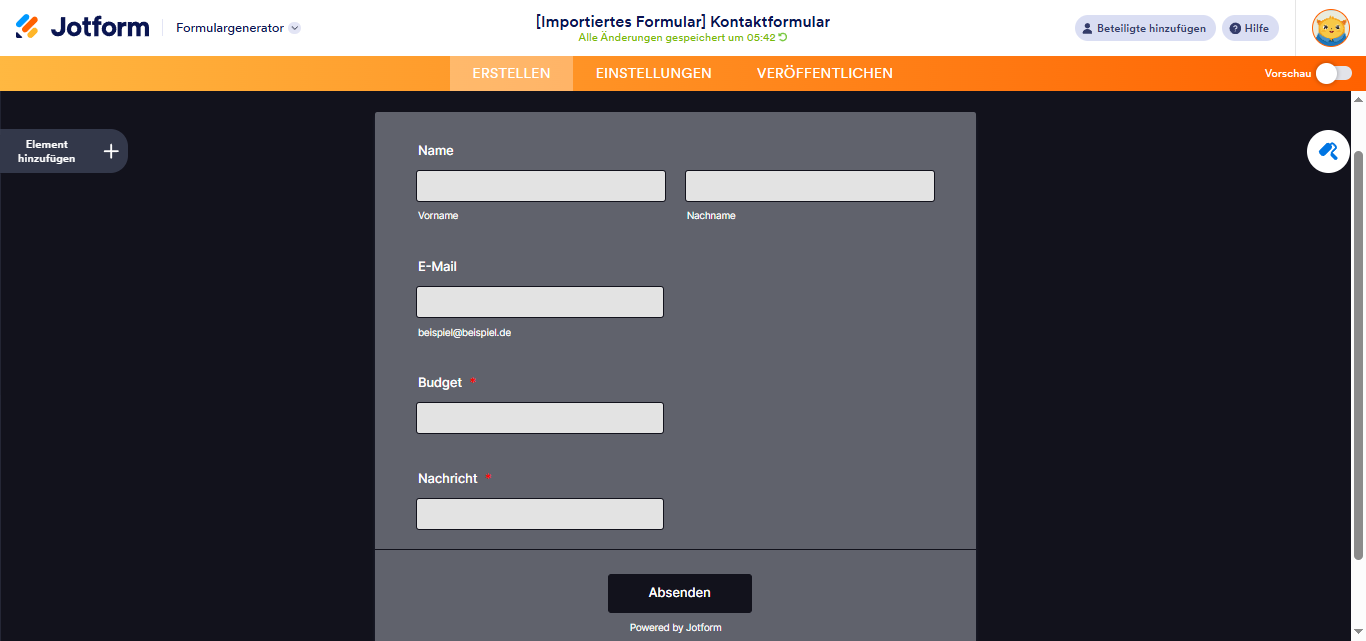 Wie Sie ein eingebettetes Formular von einer anderen Seite klonen können Image-5