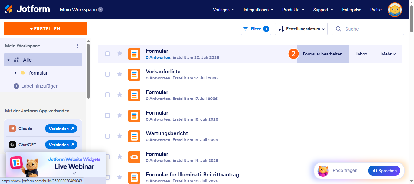 Wie Sie den Button zum Absenden in Jotform Karten bedingt deaktivieren können Image-2