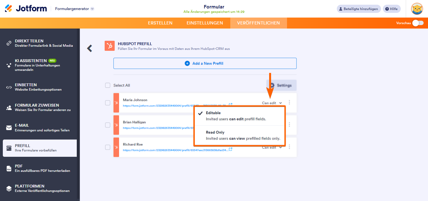 Wie Sie ein Formular mit den Daten aus HubSpot vorausfüllen? Image-7