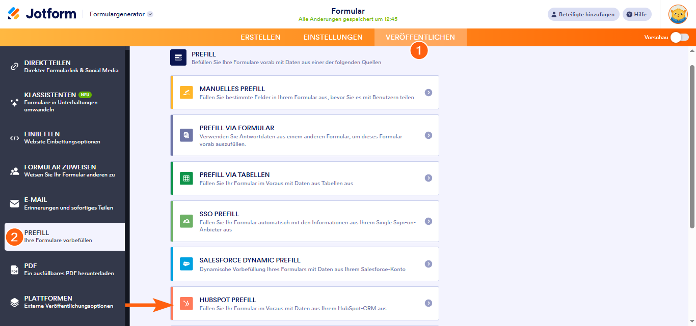 Wie Sie ein Formular mit den Daten aus HubSpot vorausfüllen? Image-1