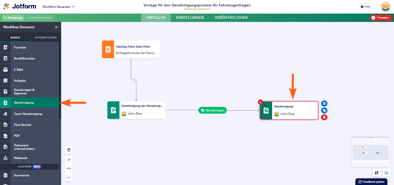 Wie Sie mehrstufige Genehmigungen in Jotform Approvals erstellen können Image-4