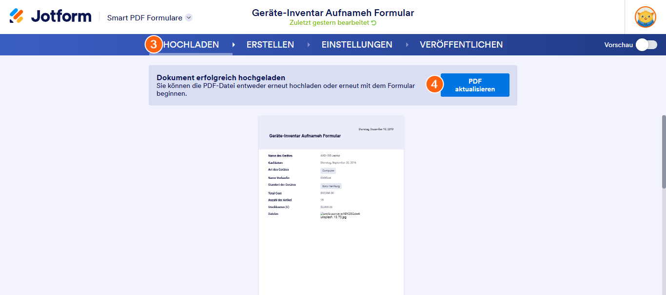 Wie Sie Ihre Original-PDF-Datei in Smart PDF-Forms aktualisieren können Image-3