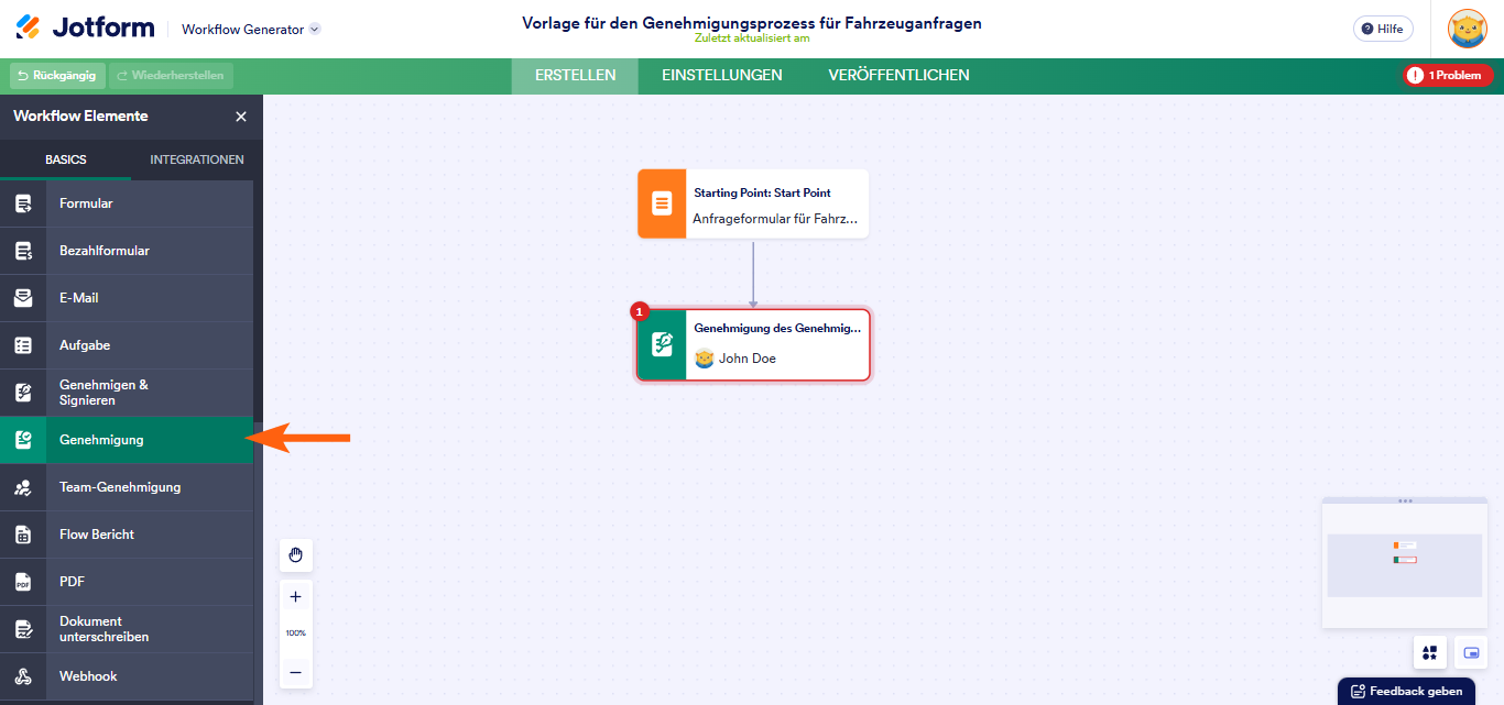 Wie Sie mehrstufige Genehmigungen in Jotform Approvals erstellen können Image-1