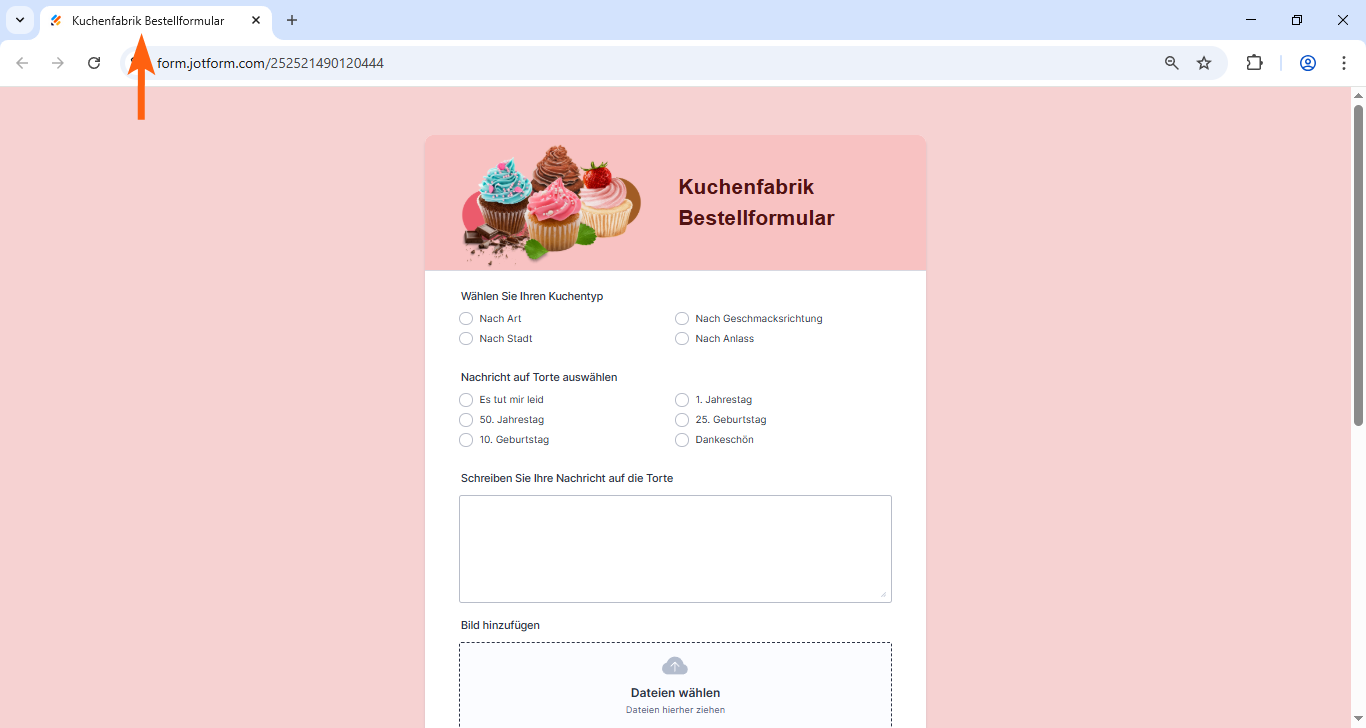 Wie Sie den Seitentitel Ihres Formulars ändern Image-1