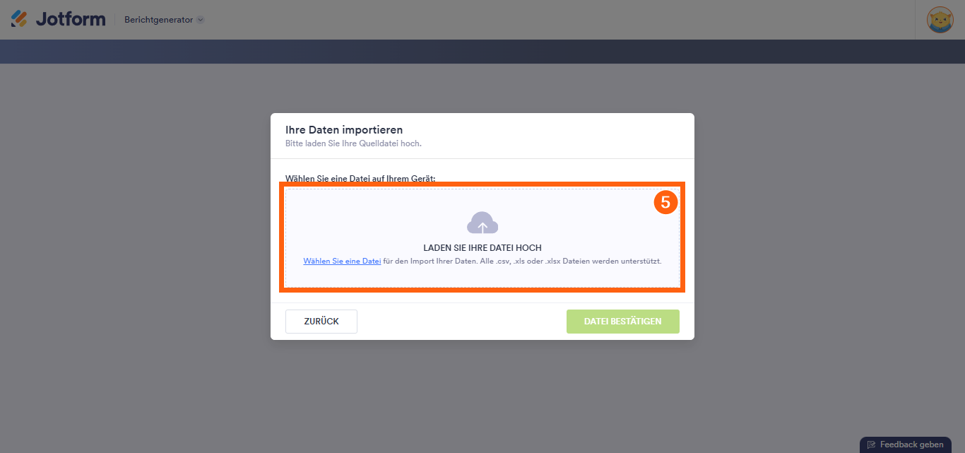 Wie Sie Ihre Excel- oder CSV-Dateidaten importieren, um einen visuellen Bericht zu erstellen Image-5