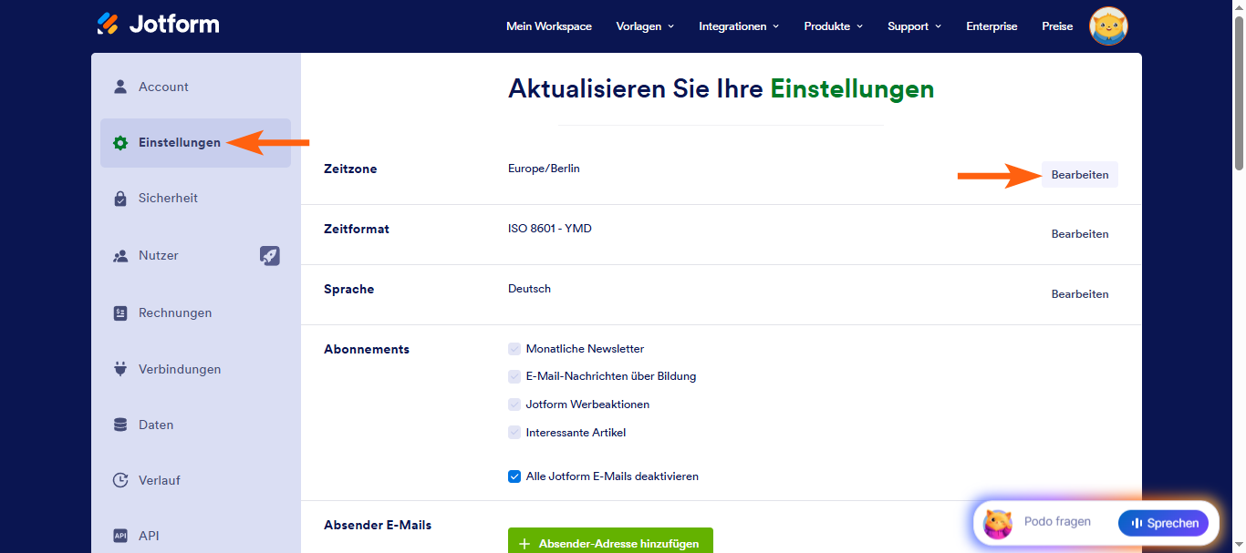 Wie Sie das Übermittlungs-Datum in ein anderes Format und eine andere Zeitzone ändern Image-4