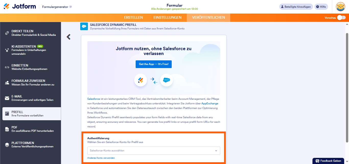 Wie Sie ein Formular mit den Daten aus Salesforce vorausfüllen können? Image-3