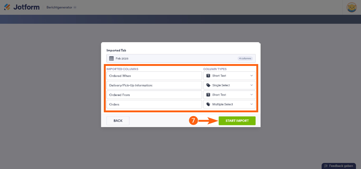 Wie Sie Ihre Excel- oder CSV-Dateidaten importieren, um einen visuellen Bericht zu erstellen Image-7