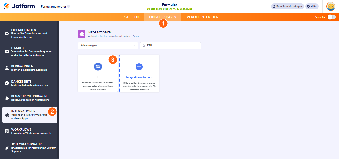 Wie Sie Formularantworten und Datei-Uploads per FTP versenden Image-1