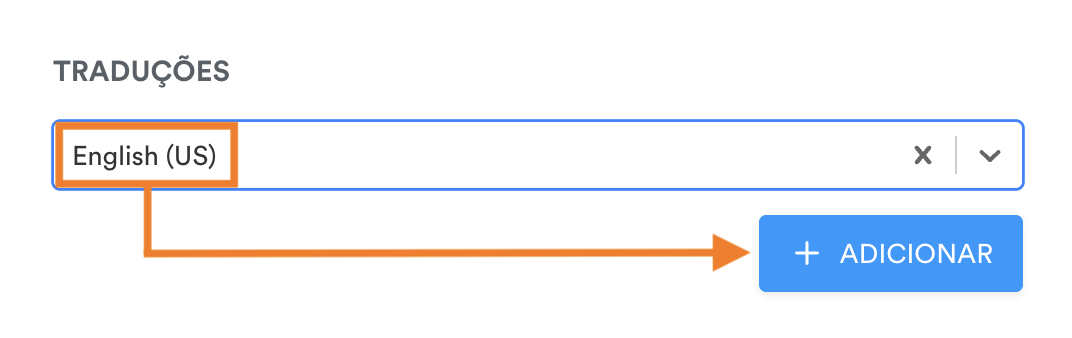Adicionando o Inglês como um Idioma do Formulário