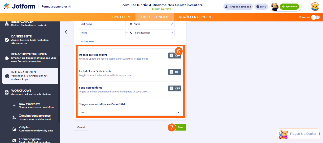Wie Sie Jotform in Zoho CRM integrieren Image-5