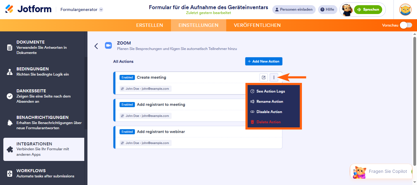 Wie Sie Jotform in Zoom integrieren Image-11