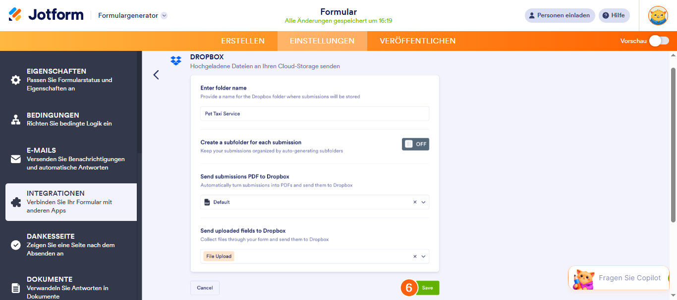 Dropbox-Dateianfrage: Wie kann jemand in meine Dropbox hochladen? Image-11
