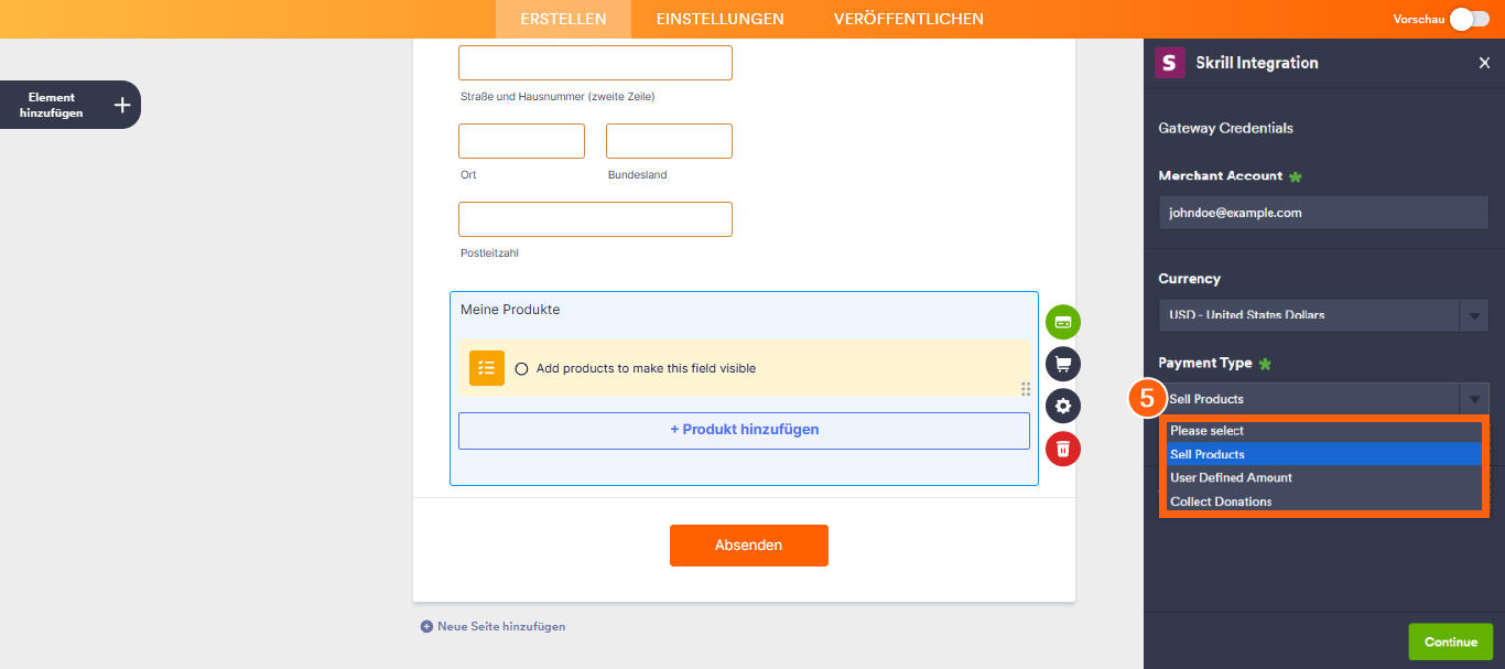 Wie Sie Skrill in Jotform integrieren Image-4
