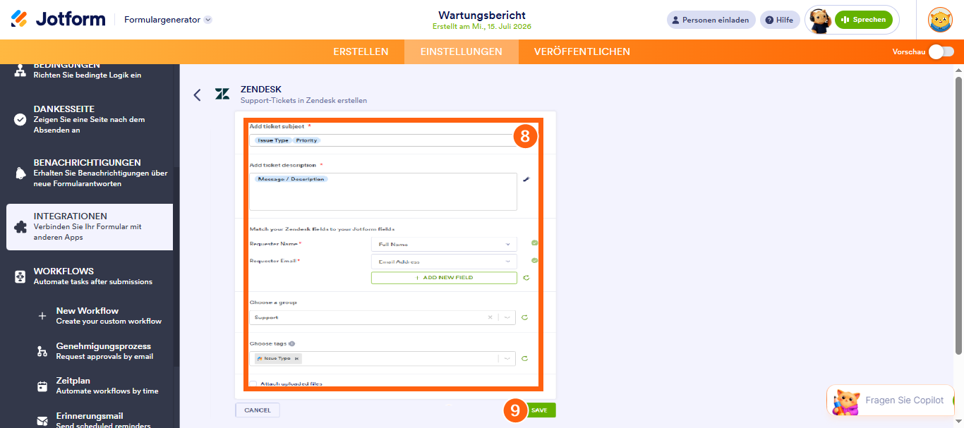 Wie Sie Jotform in Zendesk integrieren können Image-4