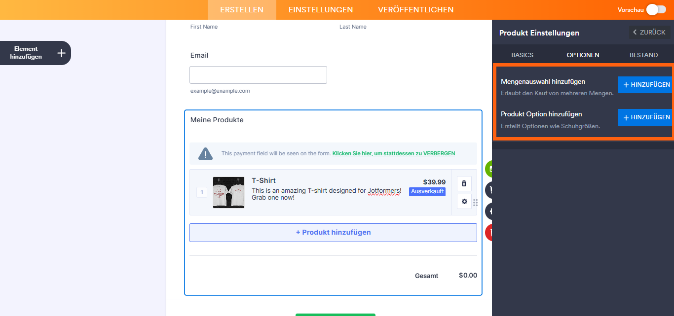 Einrichtung Ihres ersten Bestellformulars Image-6