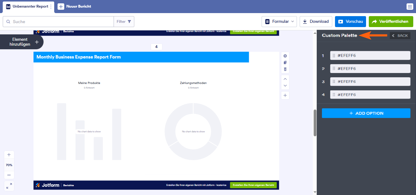 Wie Sie einen visuellen Bericht anpassen Image-12