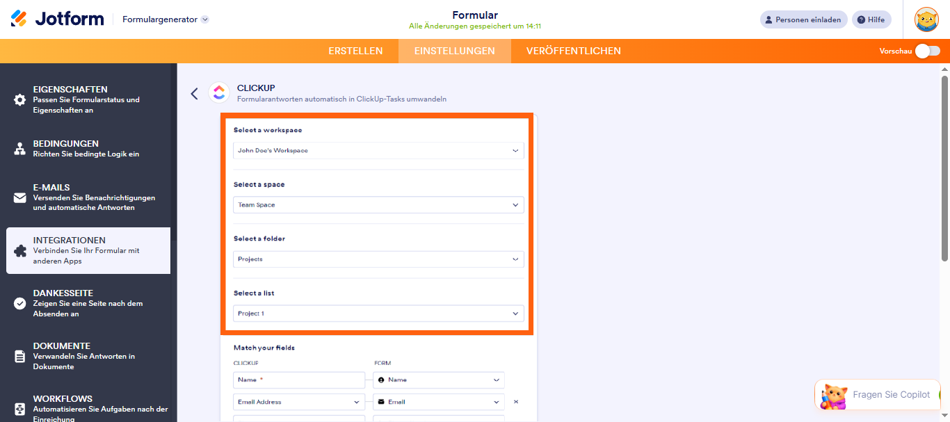 Wie Sie mit ClickUp integrieren Image-4