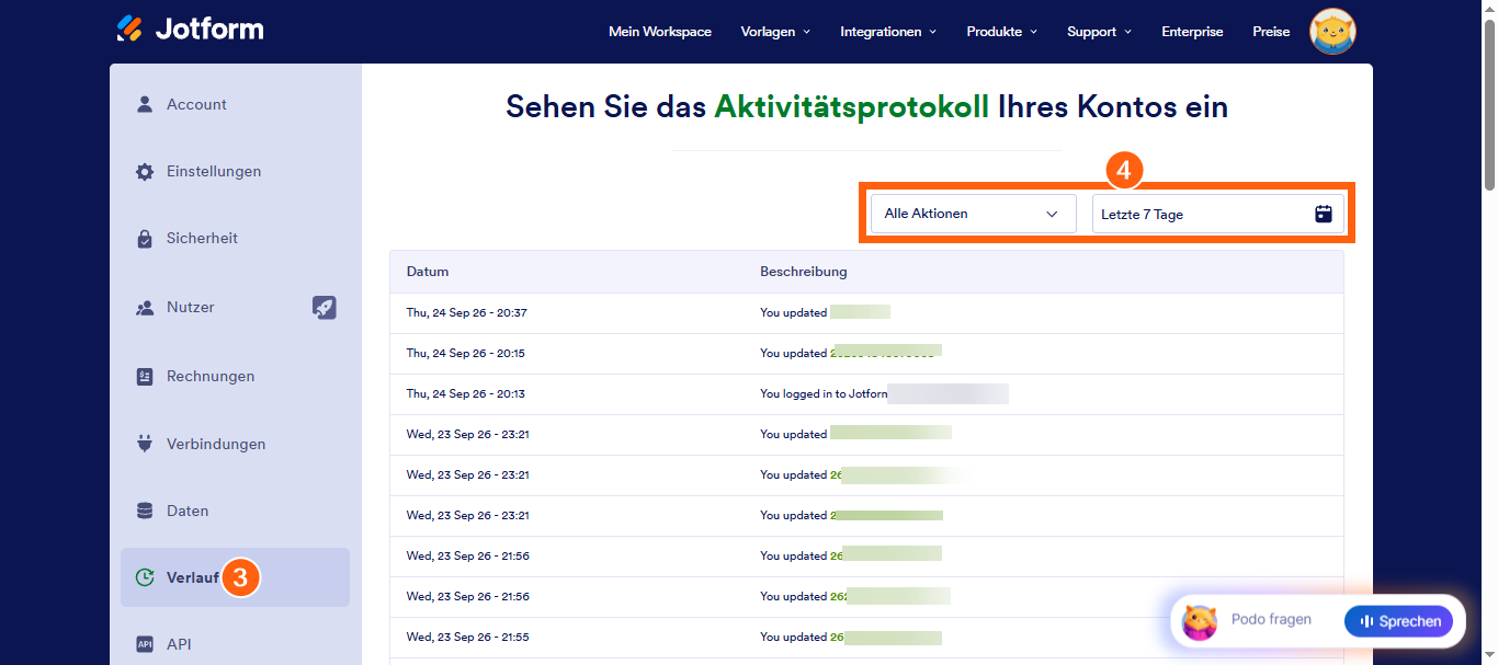 Wie Sie die Aktivitätsprotokolle Ihres Kontos einsehen Image-2