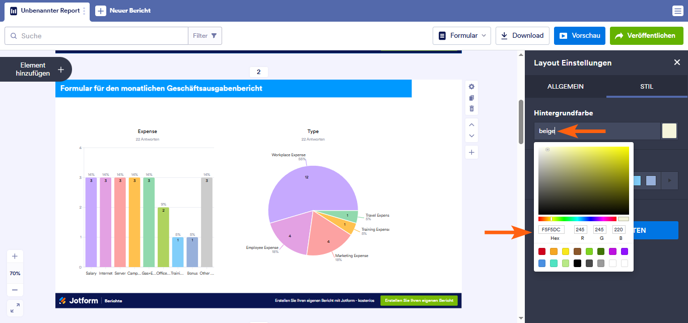 Wie Sie einen visuellen Bericht anpassen Image-6