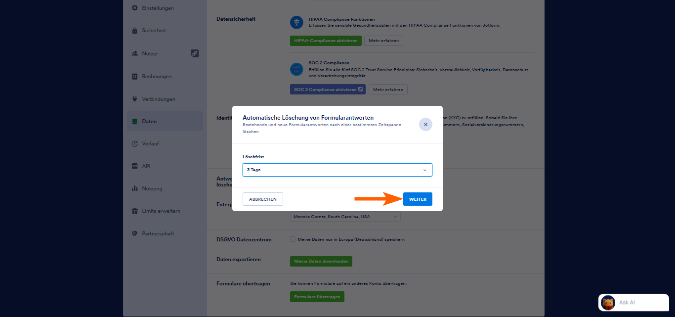 Automatisches Löschen der Formularantworten Image-9
