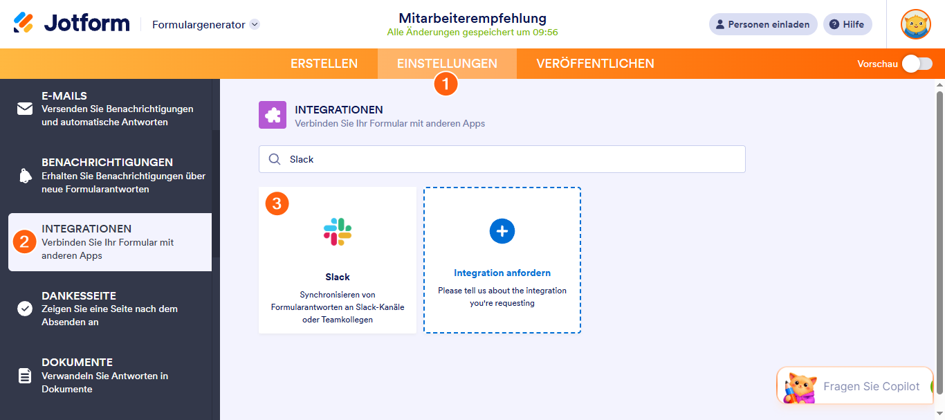 Wie Sie Jotform mit Slack integrieren Image-1