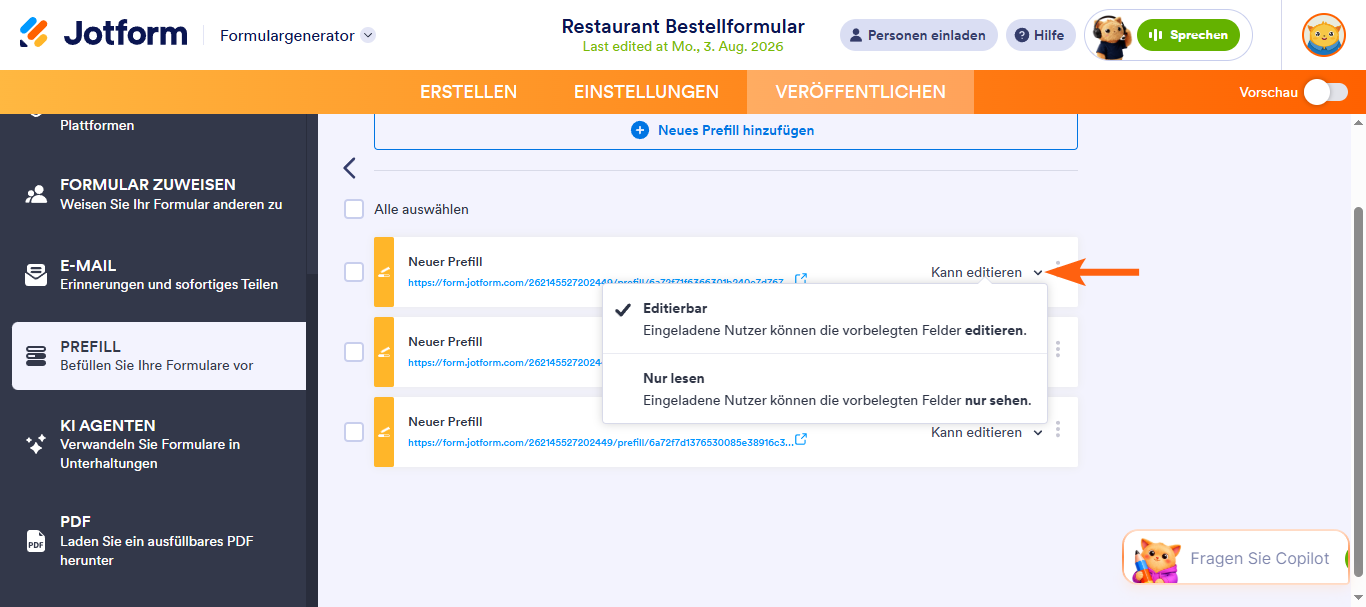 Wie Sie Formularfelder mit Daten vorbefüllen, die Sie mit manuellen Prefill bereitstellen? Image-7
