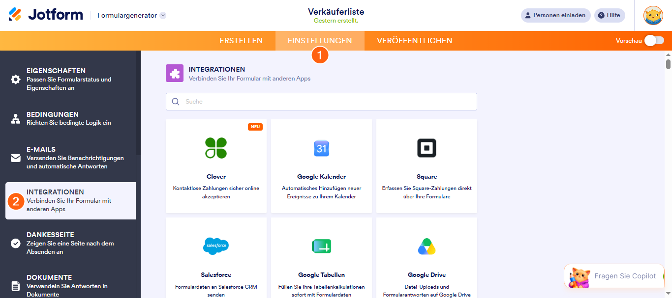 Wie Sie Jotform mit Pipedrive integrieren Image-1