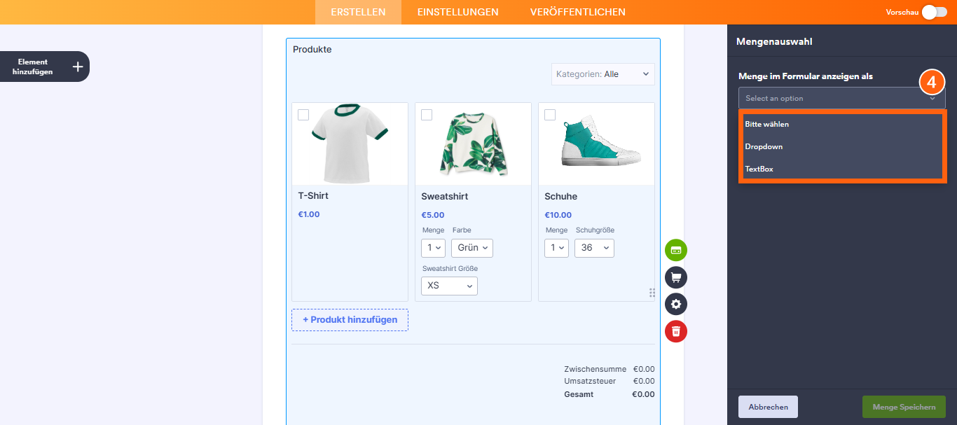 Erstellen von Unterprodukten basierend auf einer Produktoption Image-3