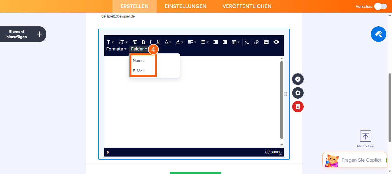 Bieten Sie Ihren Befragten mit Formularfeldern eine detaillierte Zusammenfassung Image-4