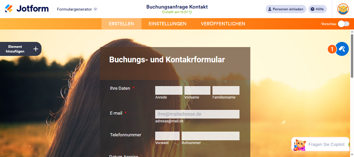 Wie Sie die Deckkraft des Formularhintergrunds anpassen Image-1