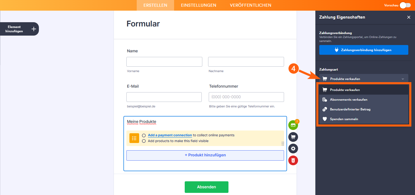 Wie Sie ein Zahlungsformular mit Bestellung erstellen Image-4