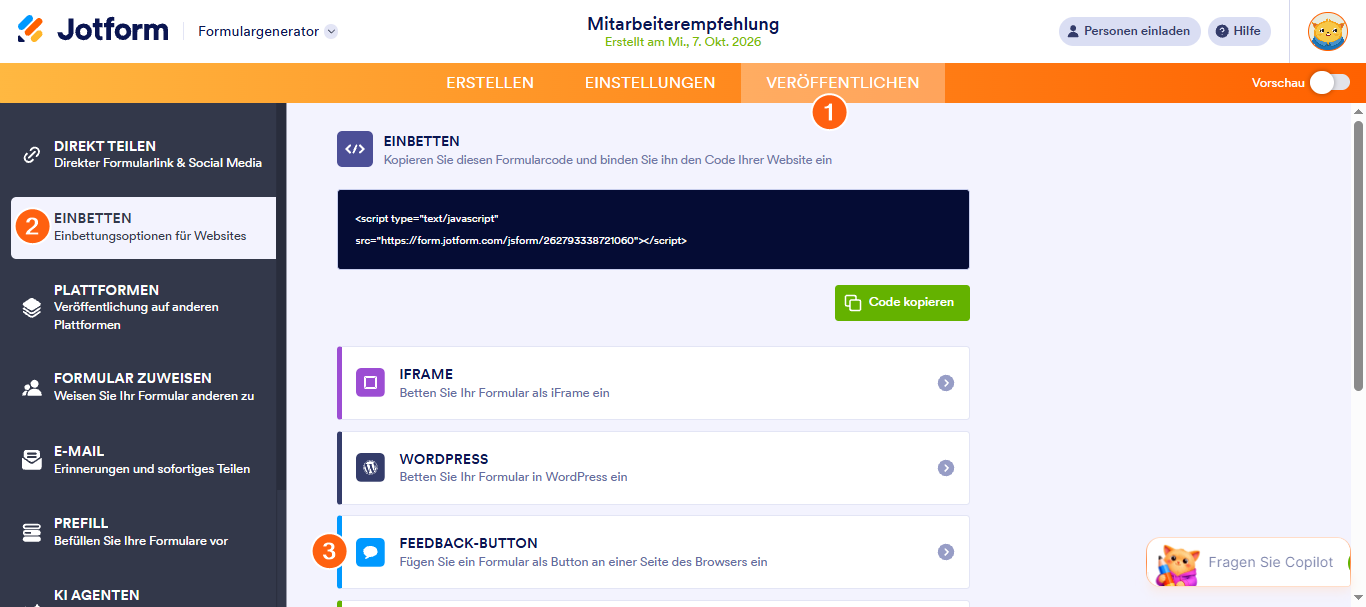 Hinzufügen eines Feedback Buttons zu Blogger Image-1