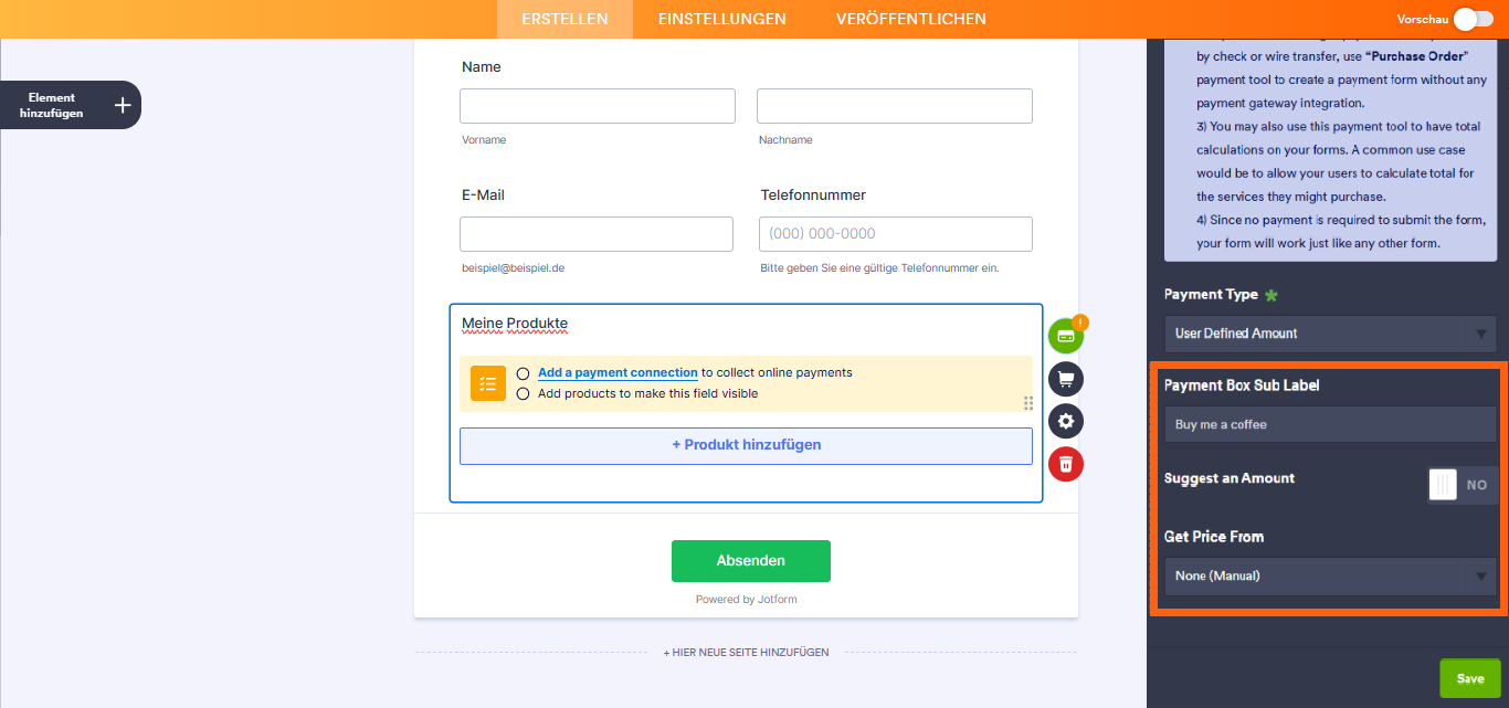 Wie Sie ein Zahlungsformular mit Bestellung erstellen Image-6