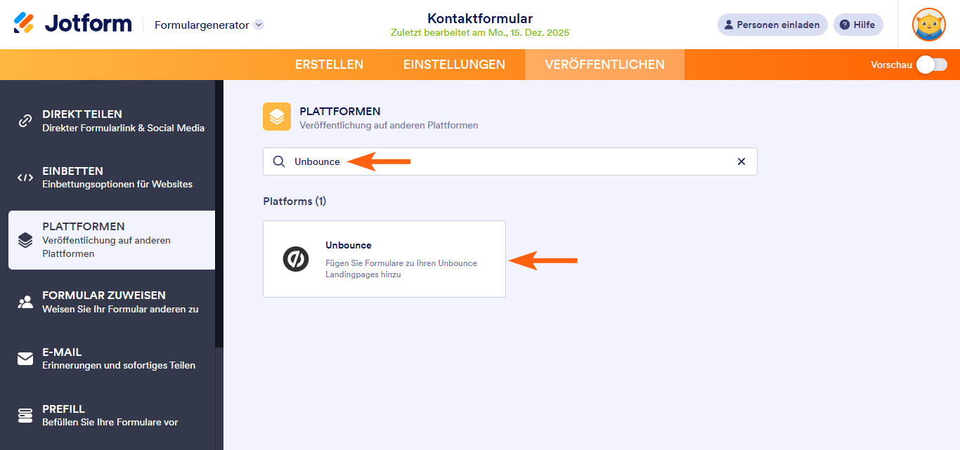Wie Sie ein Formular in den Unbounce Classic Builder einbindet Image-2