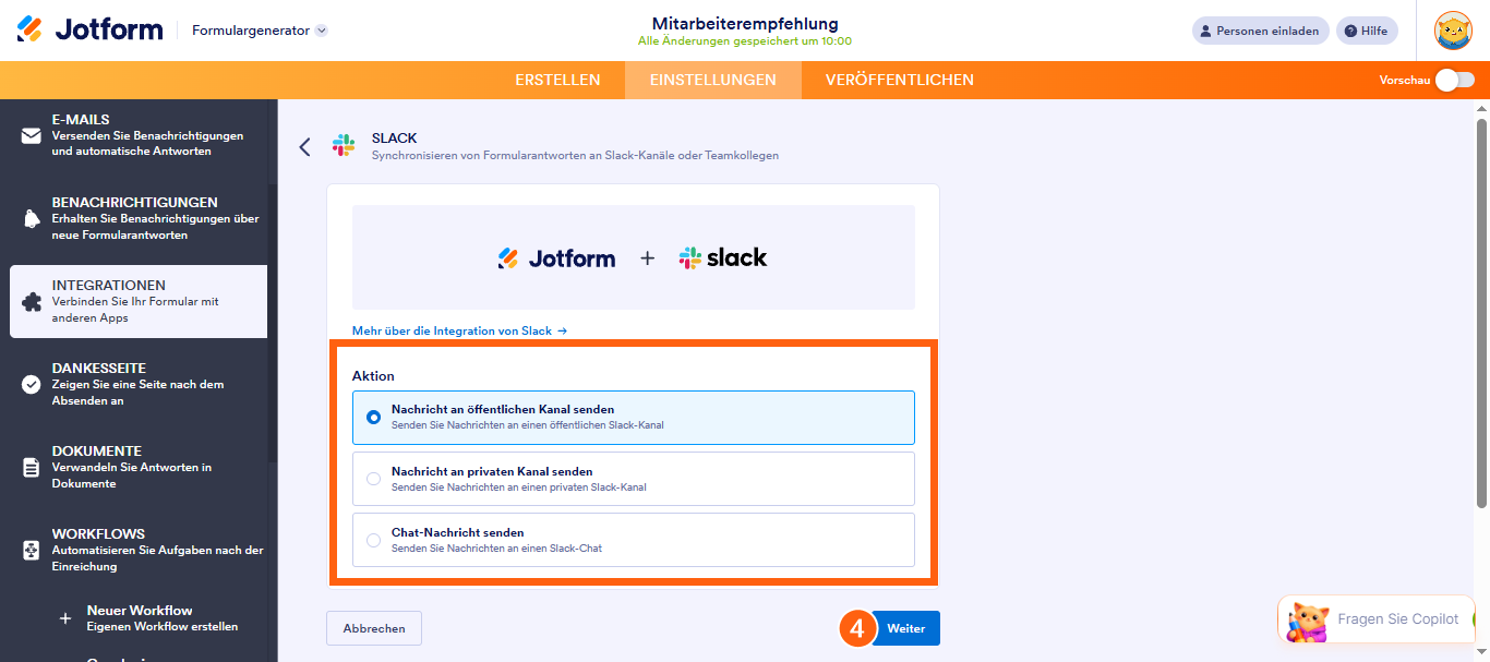Wie Sie Jotform mit Slack integrieren Image-2
