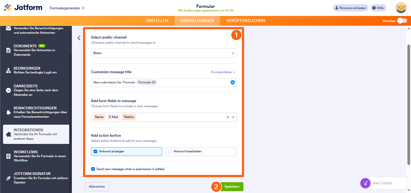 Wie Sie Jotform mit Slack integrieren Image-7