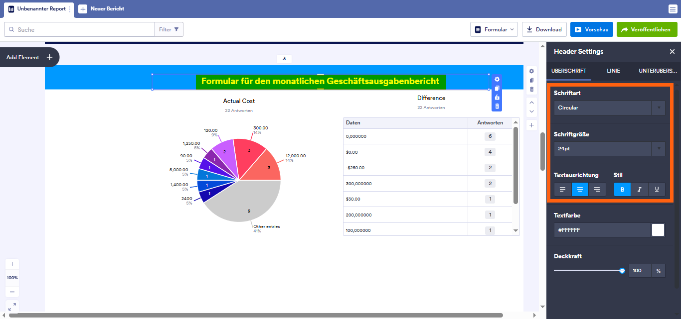 Wie Sie einen visuellen Bericht anpassen Image-43
