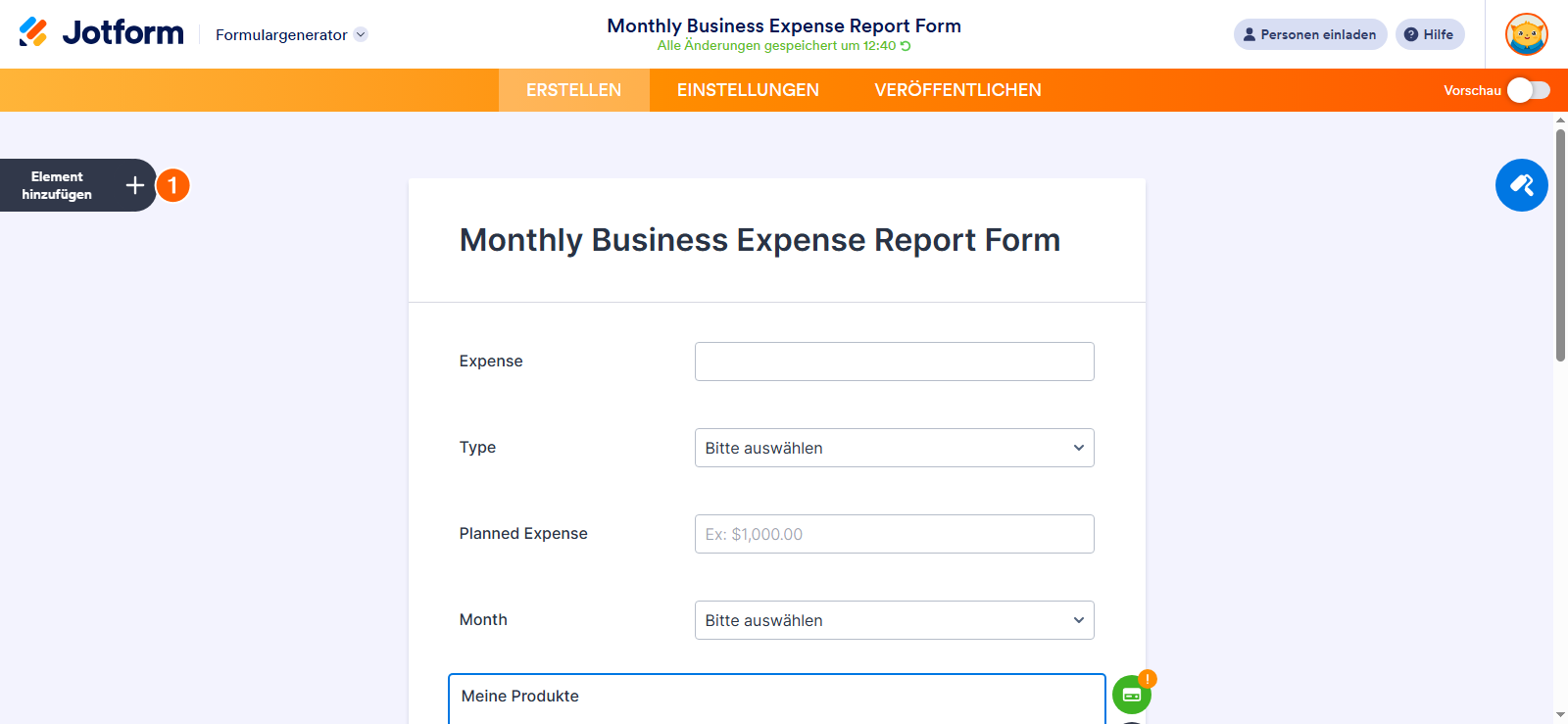 Wie Sie Skrill in Jotform integrieren Image-1