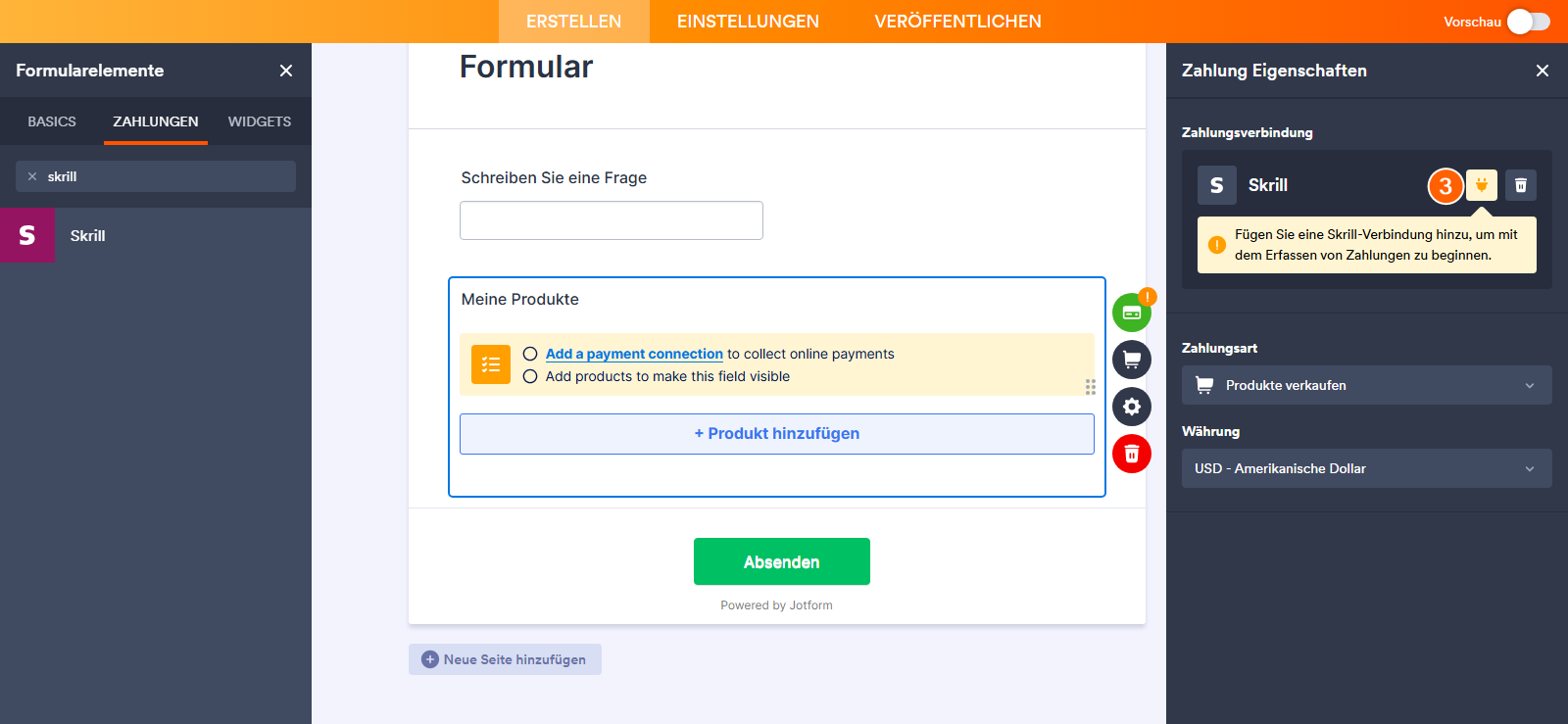 Wie Sie Skrill in Jotform integrieren Image-5