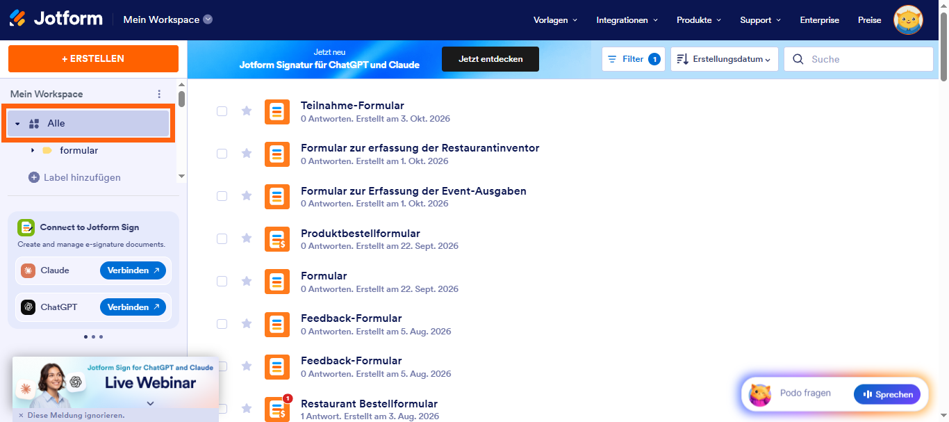 Wie Sie ein Formular archivieren? Image-7