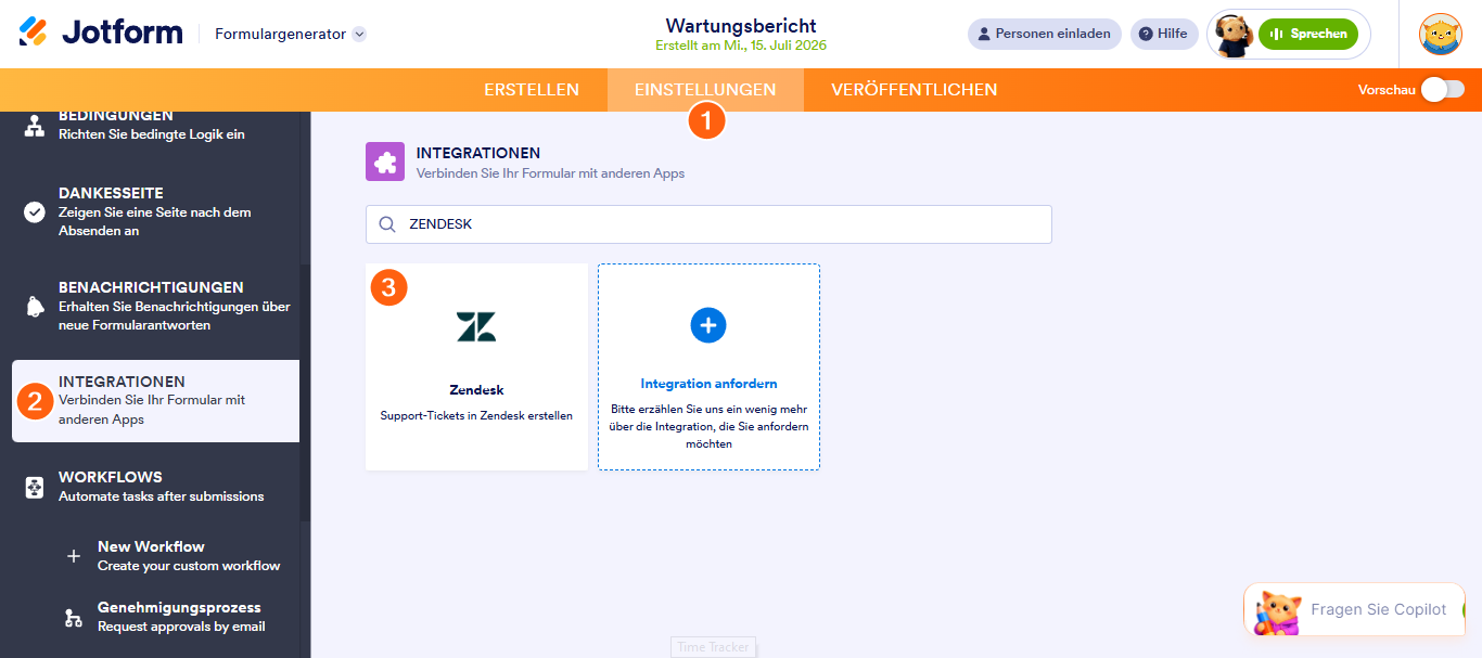Wie Sie Jotform in Zendesk integrieren können Image-1