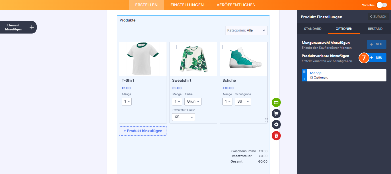 Erstellen von Unterprodukten basierend auf einer Produktoption Image-5