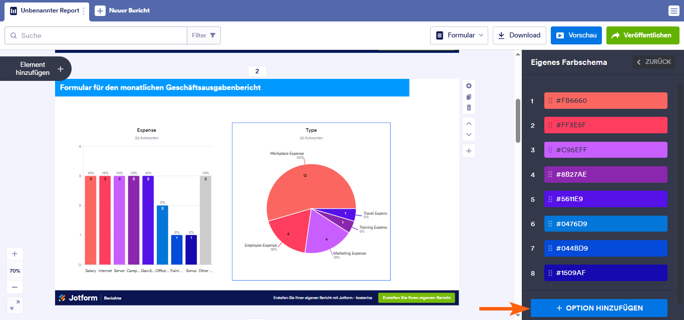 Wie Sie einen visuellen Bericht anpassen Image-14